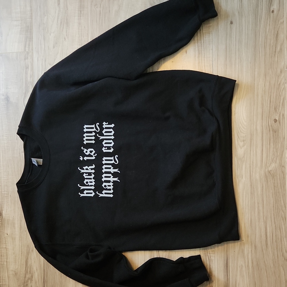 Black Is Happy Color Sweatshirt
